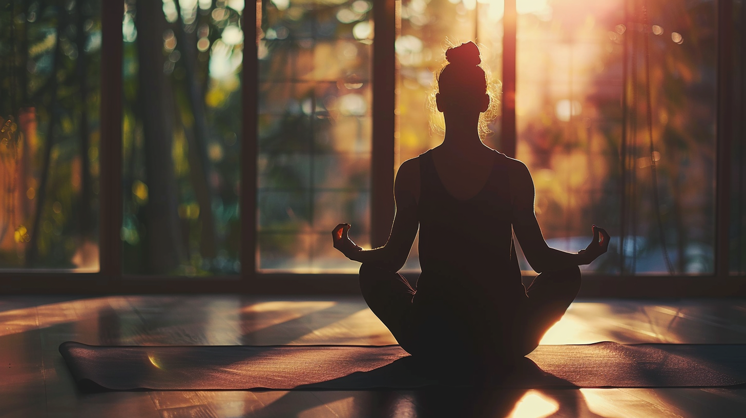 Інструктор допомагає учню в асані